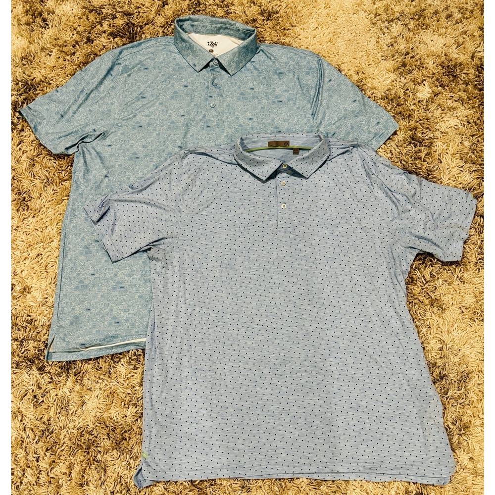 Men's 2XL 1764 & tasc Polo Shirts Blue Bundle‎
